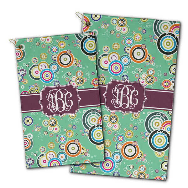Colored Circles Golf Towel - PARENT (small and large)