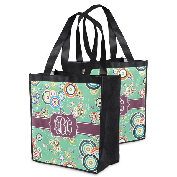 Colored Circles Grocery Bag - MAIN
