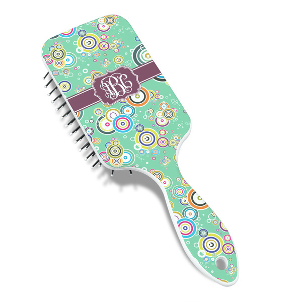 Colored Circles Hair Brush - Angle View