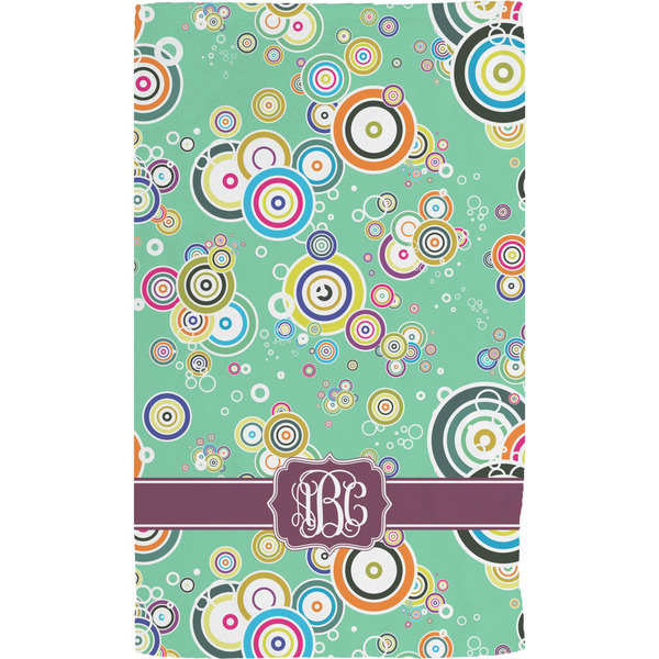 Colored Circles Hand Towel (Personalized) Full