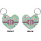 Colored Circles Heart Keychain (Front + Back)