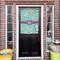 Colored Circles House Flags - Double Sided - (Over the door) LIFESTYLE