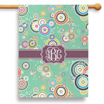 Colored Circles 28" House Flag (Personalized)