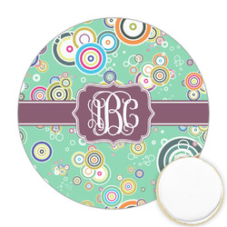 Colored Circles Printed Cookie Topper - 2.5" (Personalized)