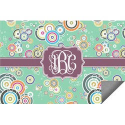 Colored Circles Indoor / Outdoor Rug (Personalized)