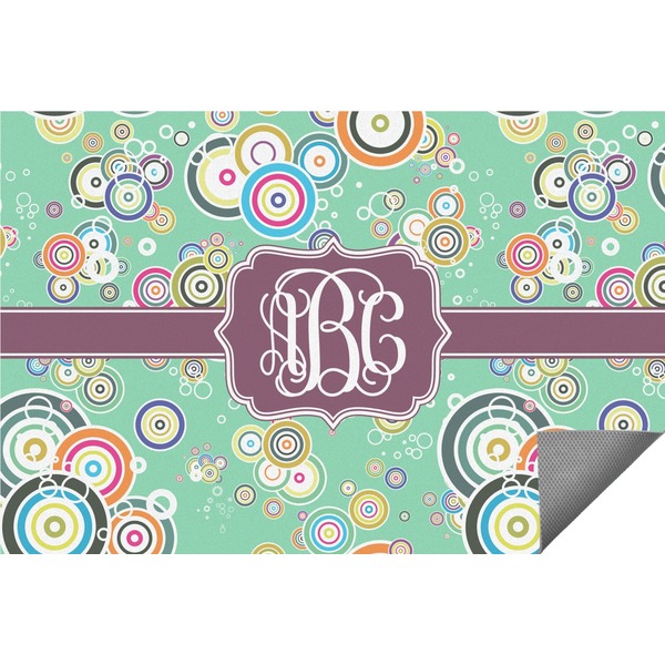 Custom Colored Circles Indoor / Outdoor Rug (Personalized)