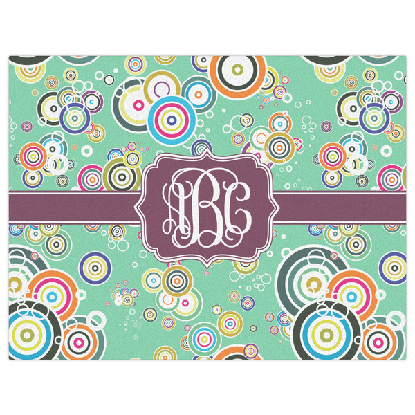 Colored Circles Indoor / Outdoor Rug - 6'x8' - Front Flat