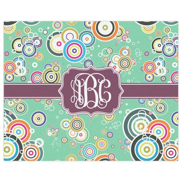 Colored Circles Indoor / Outdoor Rug - 8'x10' - Front Flat