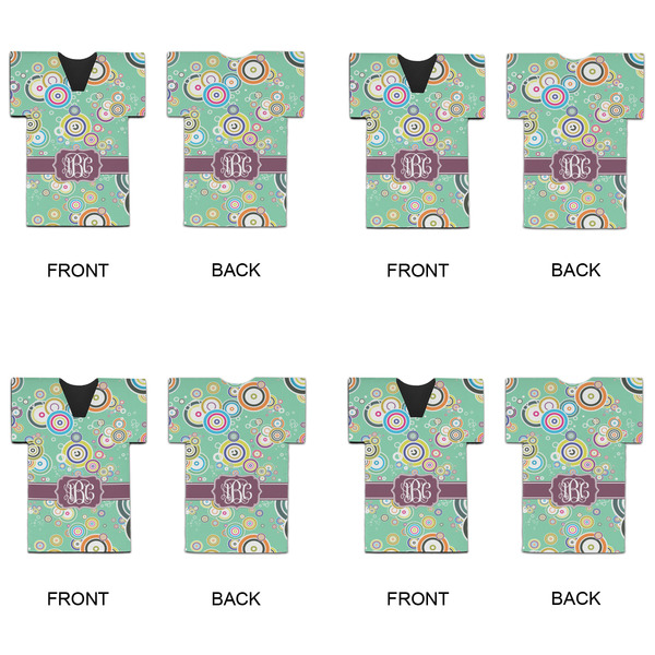 Colored Circles Jersey Bottle Cooler - Set of 4 - APPROVAL