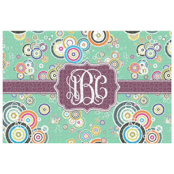 Custom Colored Circles Jigsaw Puzzle - 1000-piece (Personalized)