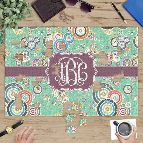 Colored Circles Jigsaw Puzzle 1014 Piece - In Context