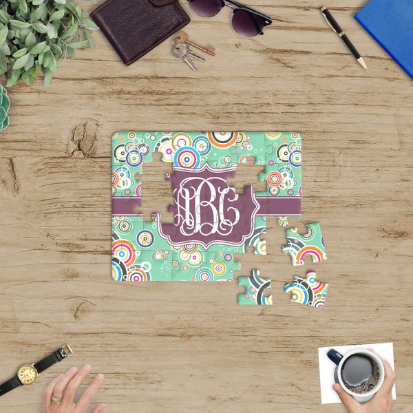 Colored Circles Jigsaw Puzzle 30 Piece - In Context