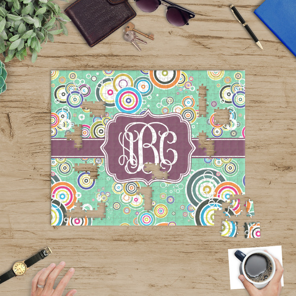 Colored Circles Jigsaw Puzzle 500 Piece - In Context