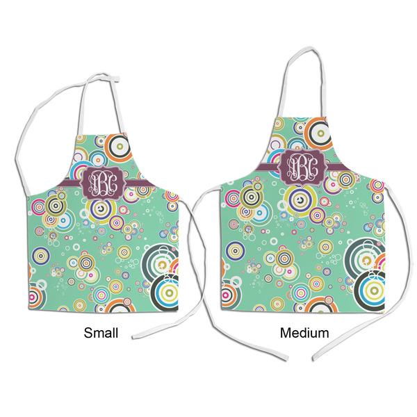 Colored Circles Kid's Aprons - Comparison