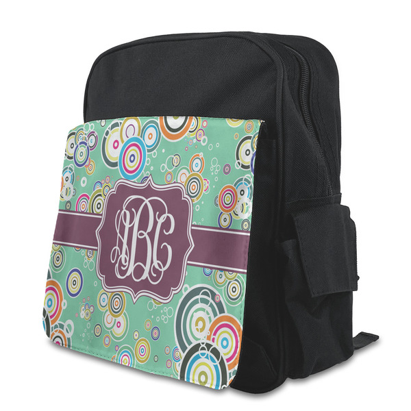 Custom Colored Circles Preschool Backpack (Personalized)