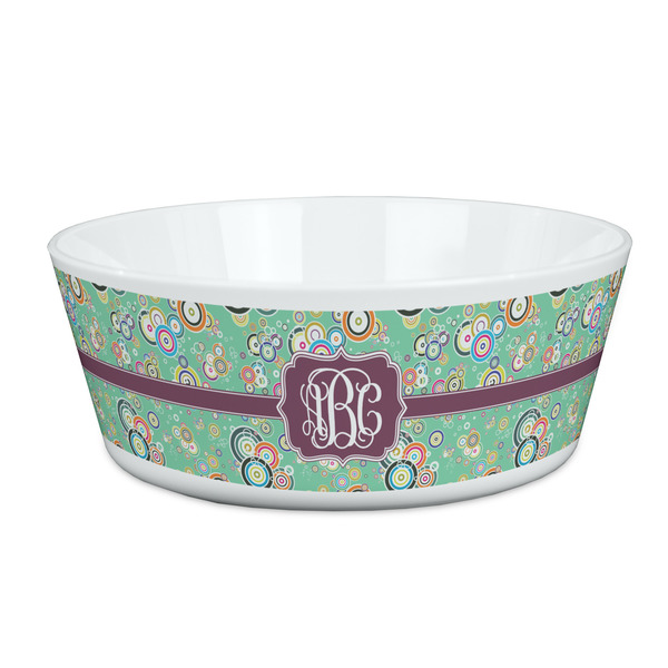 Custom Colored Circles Kid's Bowl (Personalized)