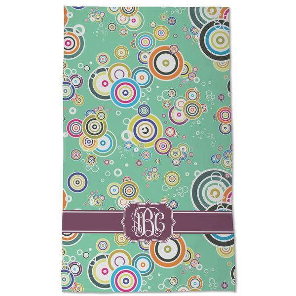 Colored Circles Kitchen Towel - Poly Cotton - Full Front