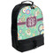 Colored Circles Large Backpack - Black - Angled View
