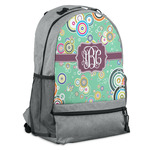 Colored Circles Backpack - Grey (Personalized)