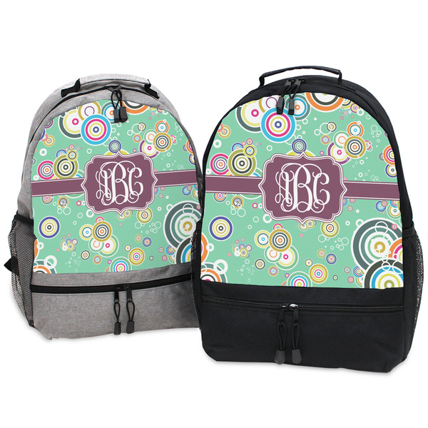 Colored Circles Large Backpacks - Both