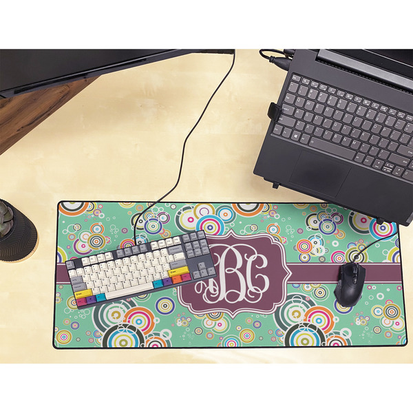 Colored Circles Large Gaming Mats - LIFESTYLE