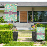 Colored Circles Large Garden Flag - Single Sided (Personalized)