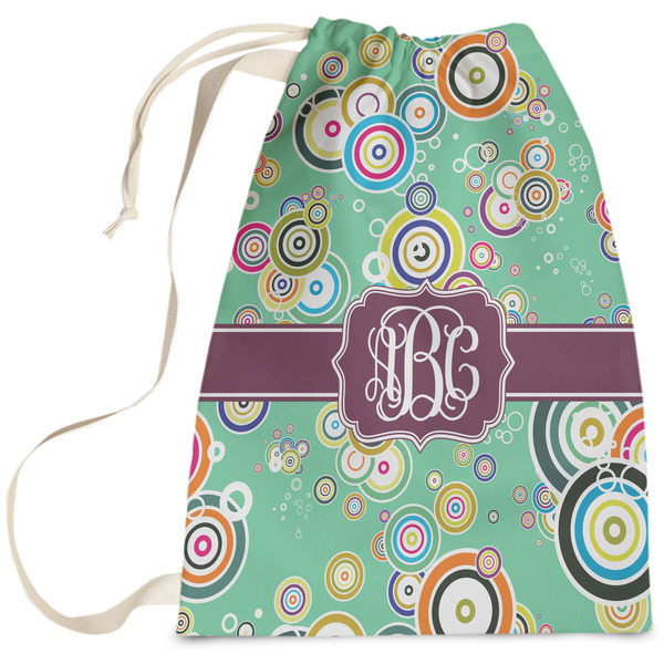 Custom Colored Circles Laundry Bag (Personalized)