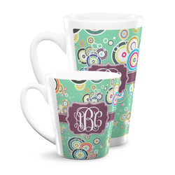 Colored Circles Latte Mug (Personalized)