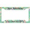 Colored Circles License Plate Frame - Style A