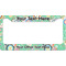 Colored Circles License Plate Frame Wide