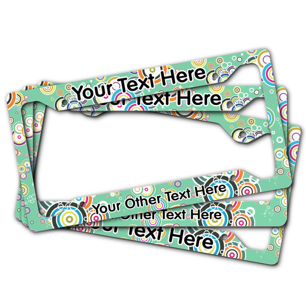 Colored Circles License Plate Frames - (PARENT MAIN)