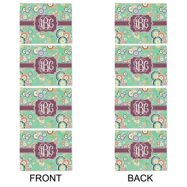 Colored Circles Linen Placemat - APPROVAL Set of 4 (double sided)