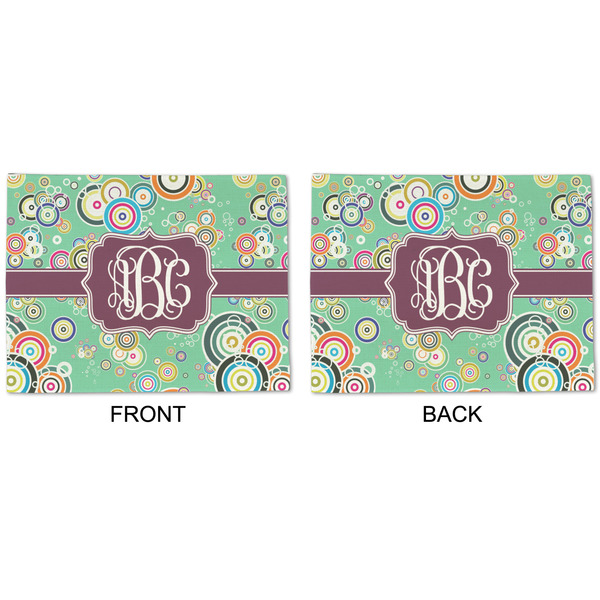 Colored Circles Linen Placemat - APPROVAL (double sided)