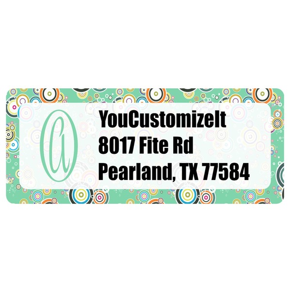 Custom Colored Circles Return Address Labels (Personalized)