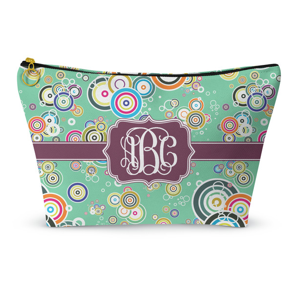 Custom Colored Circles Makeup Bag - Large - 12.5"x7" (Personalized)