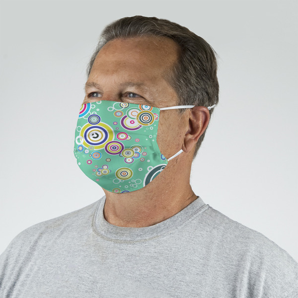 Colored Circles Mask - Quarter View on Guy