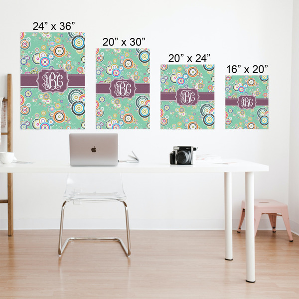 Colored Circles Matte Poster - Sizes