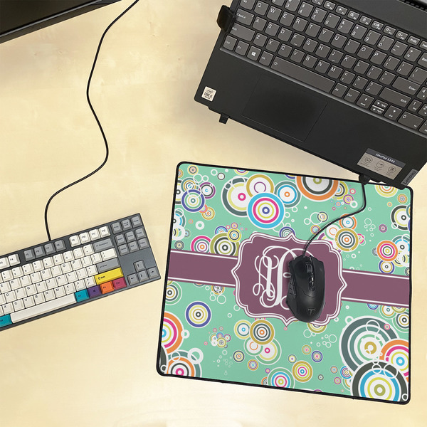 Colored Circles Medium Gaming Mats - LIFESTYLE