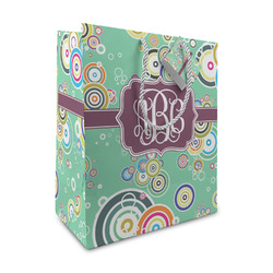 Colored Circles Medium Gift Bag (Personalized)