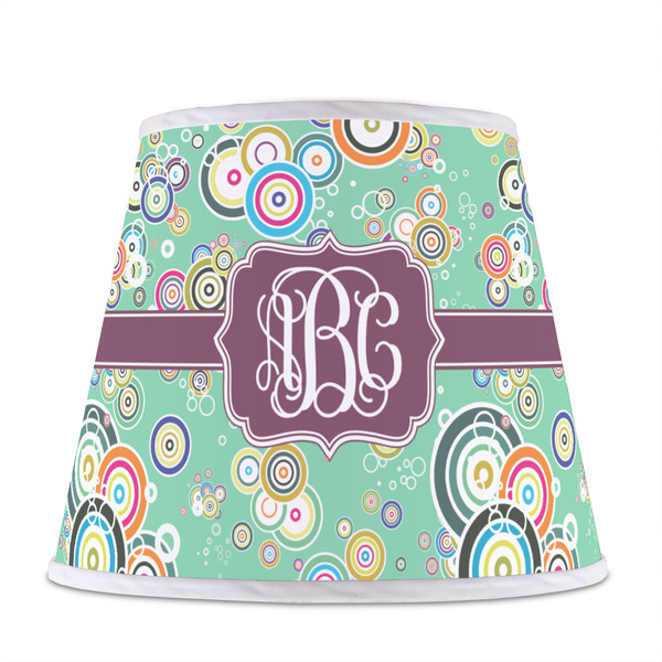 Colored Circles Poly Film Empire Lampshade - Front View