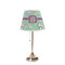 Colored Circles Poly Film Empire Lampshade - On Stand