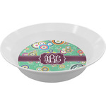 Colored Circles Melamine Bowl (Personalized)