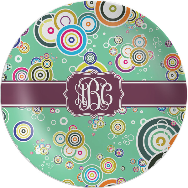 Custom Colored Circles Melamine Plate - 10" (Personalized)