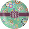 Colored Circles Melamine Plate (Personalized)