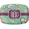 Colored Circles Melamine Platter w/ Monogram