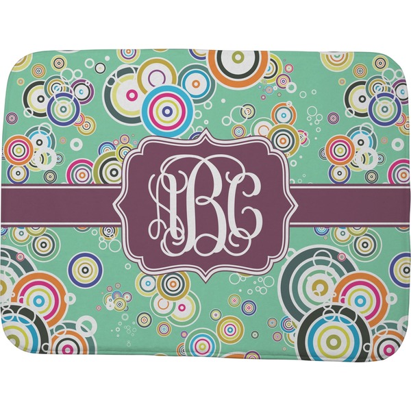 Colored Circles Memory Foam Bath Mat 48 X 36
