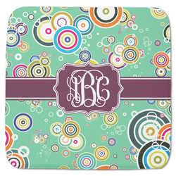 Colored Circles Memory Foam Bath Mat - 48"x48" (Personalized)