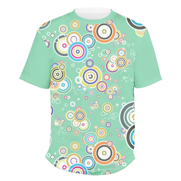 Custom Colored Circles Men's Crew T-Shirt - 3X Large