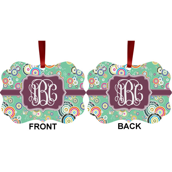 Colored Circles Metal Benilux Ornament - Front and Back (APPROVAL)