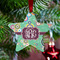 Colored Circles Metal Star Ornament - Lifestyle